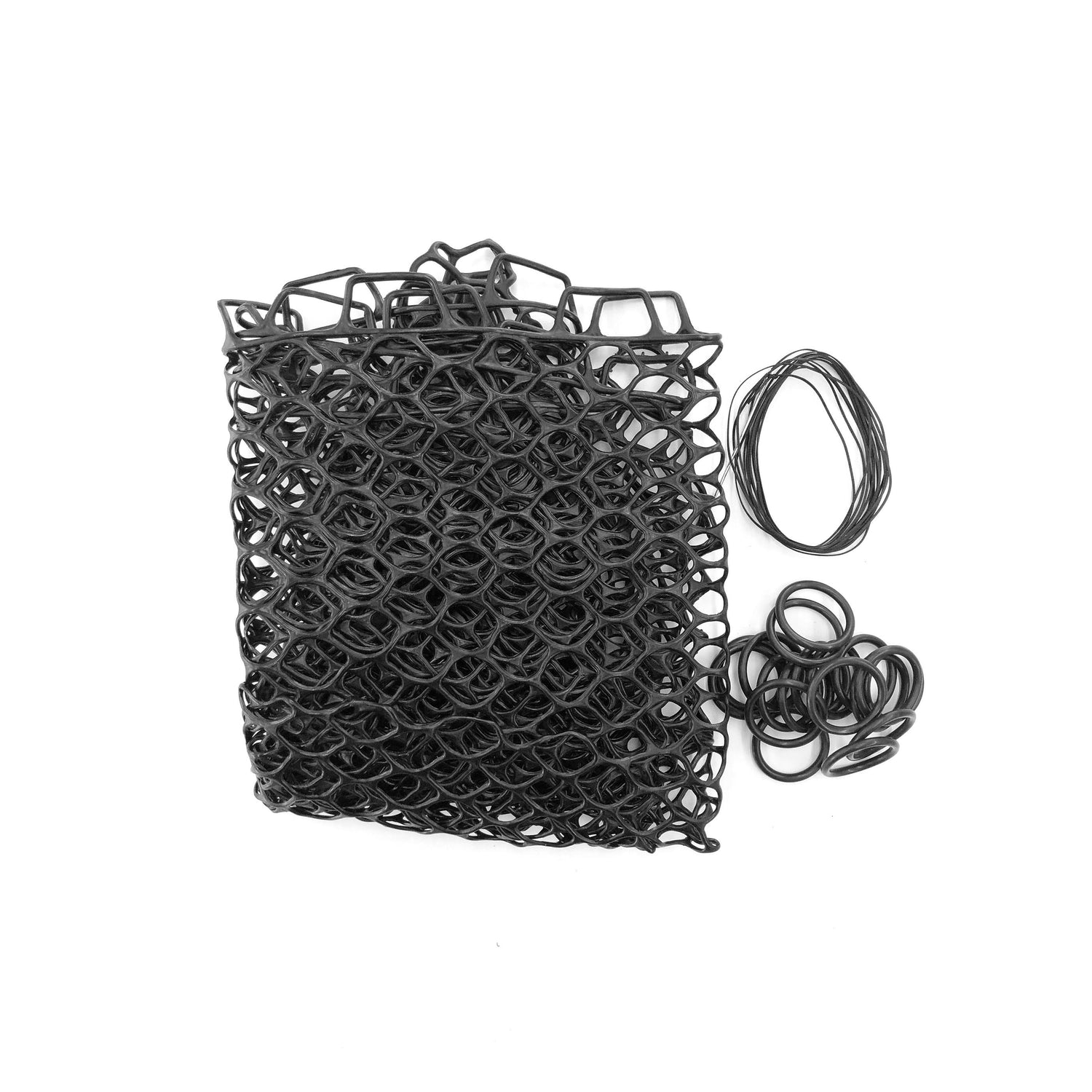 Black | 19" Deep Black - Nomad Replacement Rubber Fly Fishing Net | FEATURED